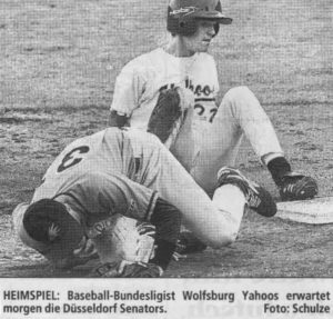 HEIMSPIEL: Baseball-Bundesligist Wolfsburg Yahoos erwartet morgen die Düsseldorf Senators. Foto: Schulze