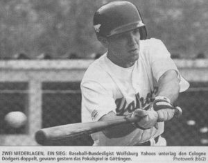ZWEI NIEDERLAGEN, EIN SIEG: Baseball-Bundesligist Wolfsburg Yahoos unterlag den Cologne Dodgers doppelt, gewann gestern das Pokalspiel in Göttingen. Photowerk (bb/2)