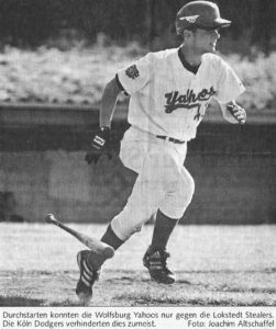 Durchstarten konnten die Wolfsburg Yahoos nur gegen die Lokstedt Stealers. Die Köln Dodgers verhinderten dies zumeist. Foto: Joachim Altschaffel