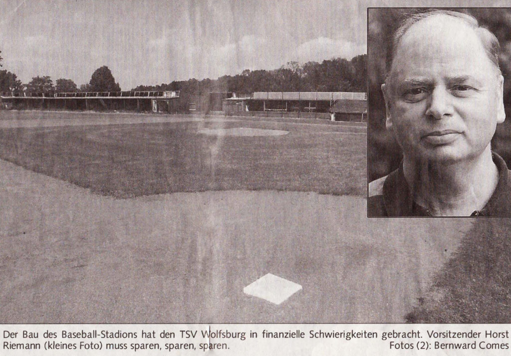 Baseball-Stadion bringt TSV in Not