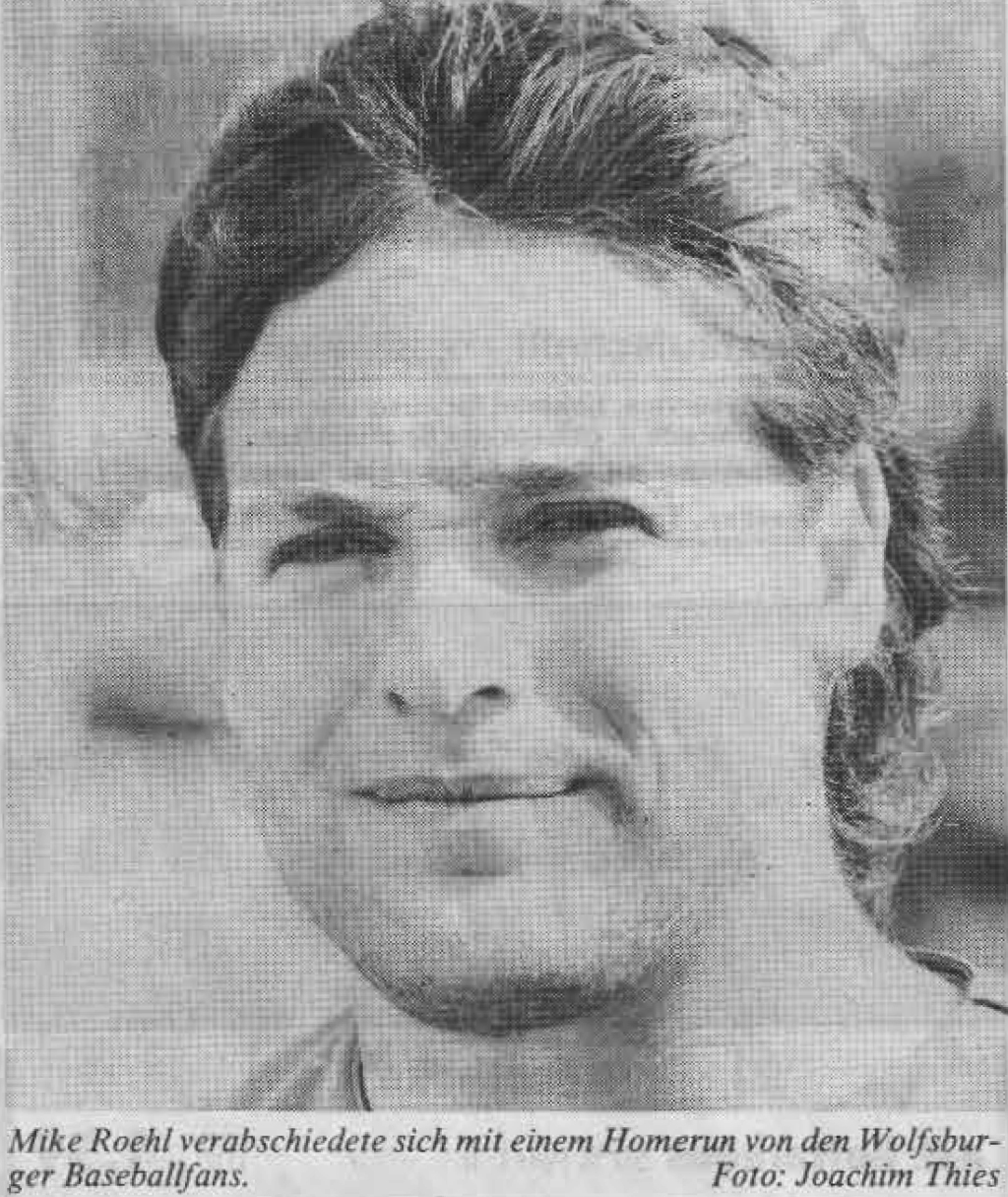 Mike Roeh verabschiedete sich mit einem Homerun von den Wolfsburger Baseballfans. Foto: Joachim Thies